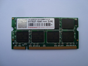 Памет за лаптоп DDR 1GB DDR333 Transcend Compaq Presario V5000